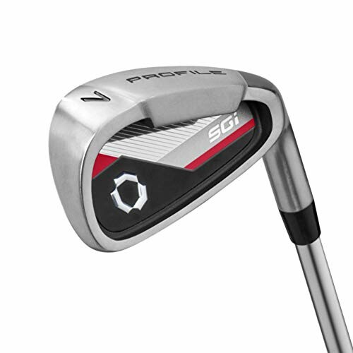 Close-up of a Profile SGI golf club iron head.